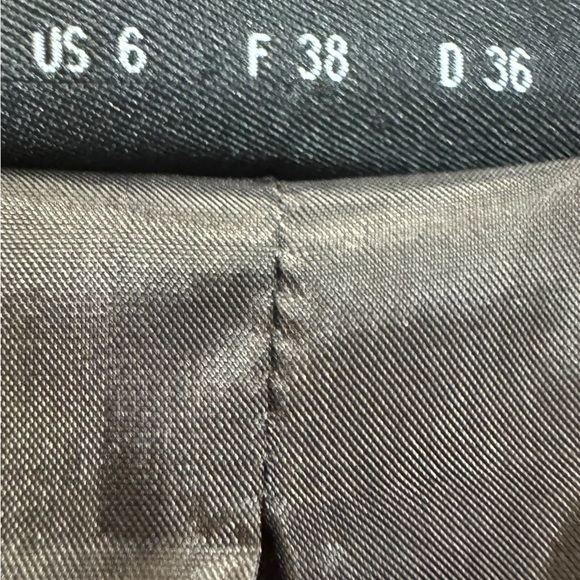 Akris Red Silk Cashmere Blend Tailored Blazer Swiss Luxury Minimalist Size 6 - Picture 9 of 12